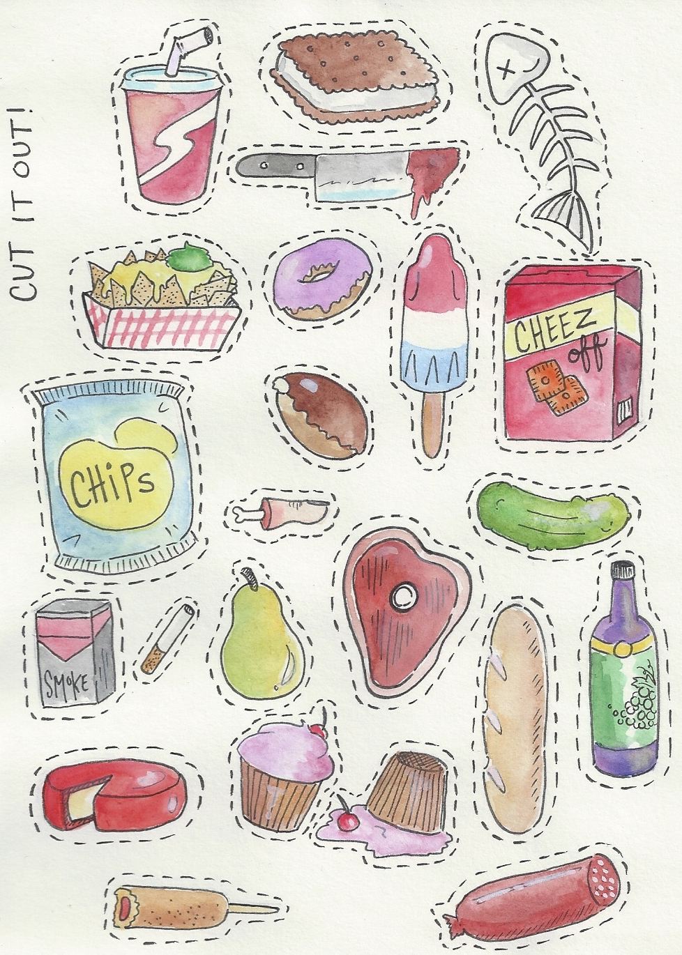 Food Cutouts Printable Printable Word Searches Food Cutouts Printable Printable Word Searches