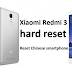 Cara Hard Reset Xiaomi Redmi 3: Cara Reset Ponsel Cina