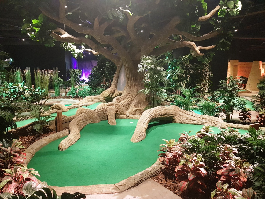 The Ham and Egger Files Treetop Adventure Golf opening in Leicester