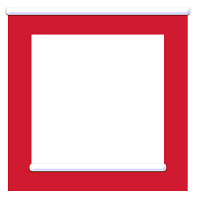 Moldura quadrada vermelha  - criação Blog PNG-Free