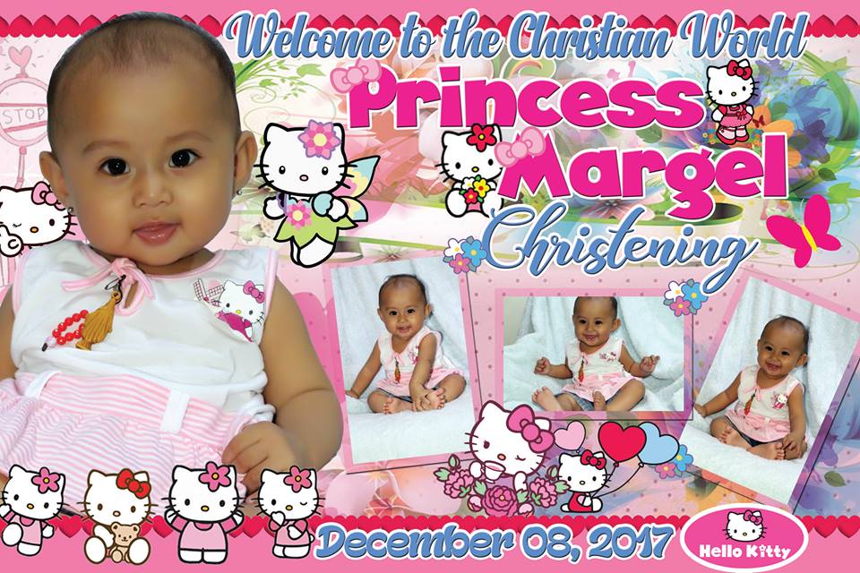 Hello Kitty Tarpaulin Design For Christening Get Layout