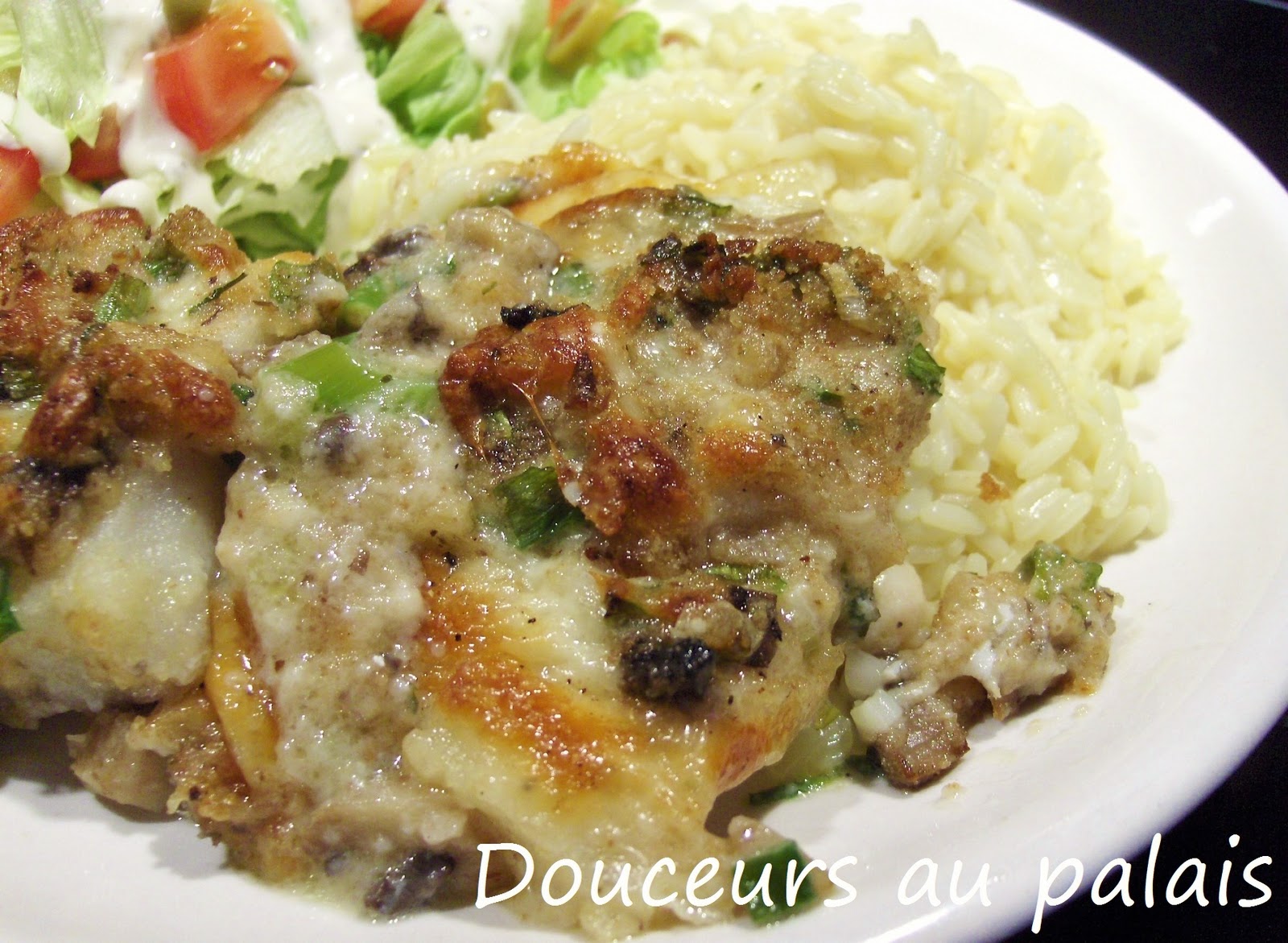 Douceurs au palais Filet de morue au fromage