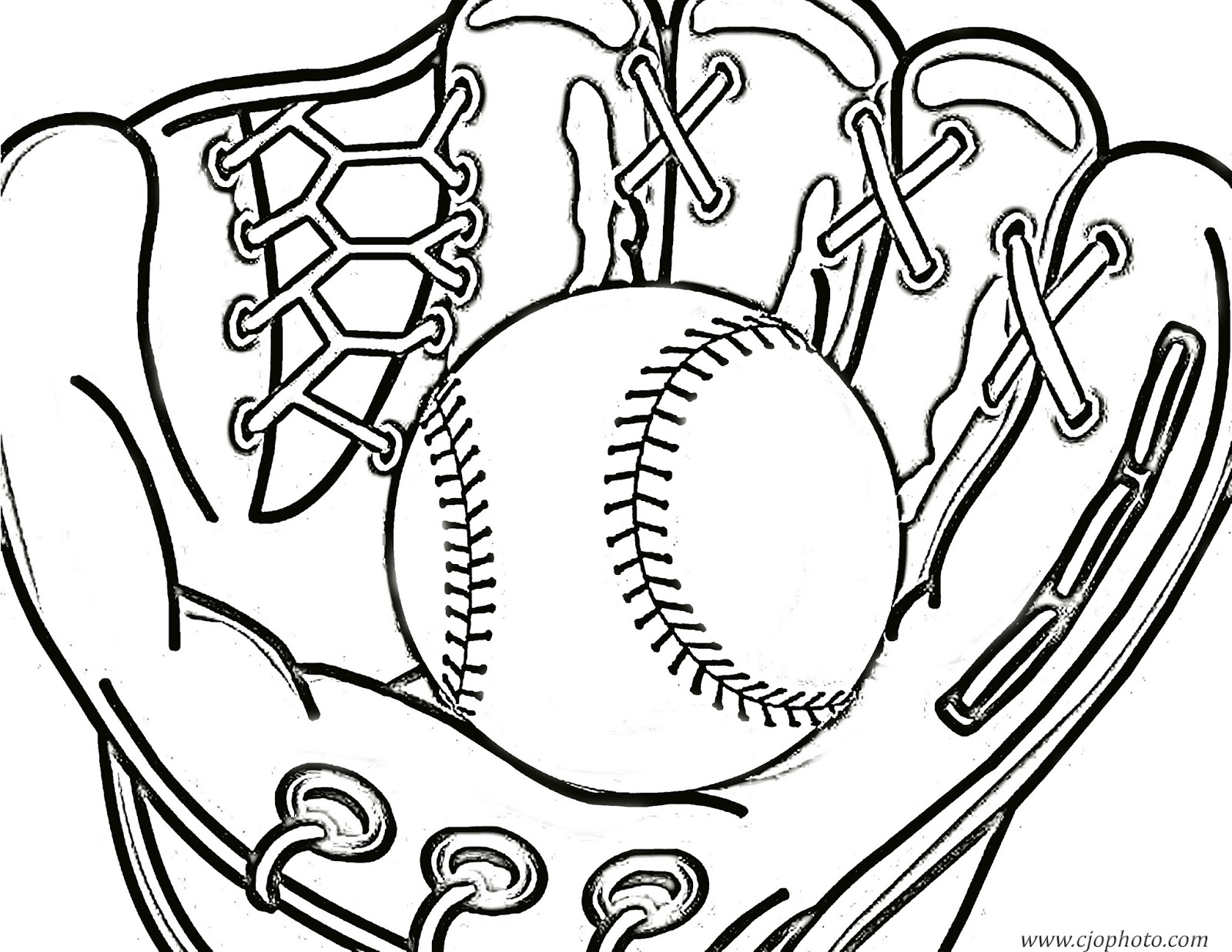 CJO Photo: Baseball Coloring Page