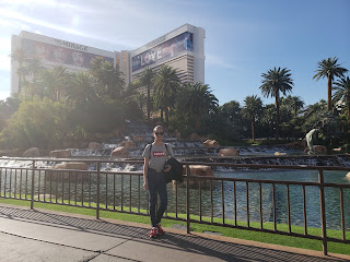 Outside The Mirage in Las Vegas Nevada