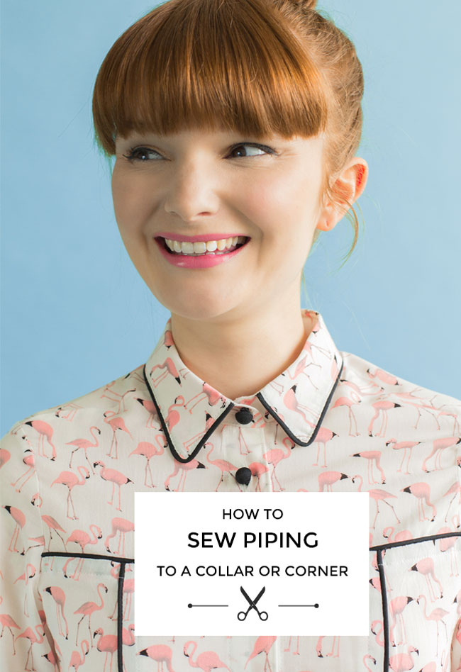 How to Sew Piping to a Collar or Corner - Tilly and the Buttons