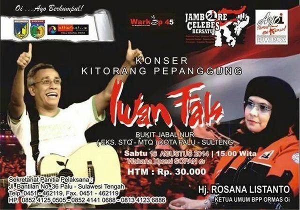 Konser Iwan Fals Jambore Oi Nasional di Palu