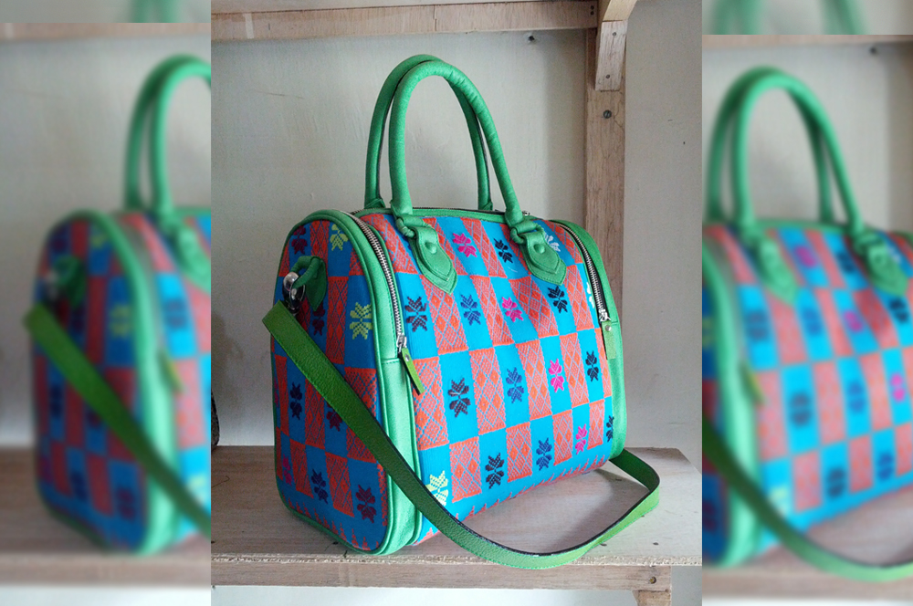 traditional woven fabric bag