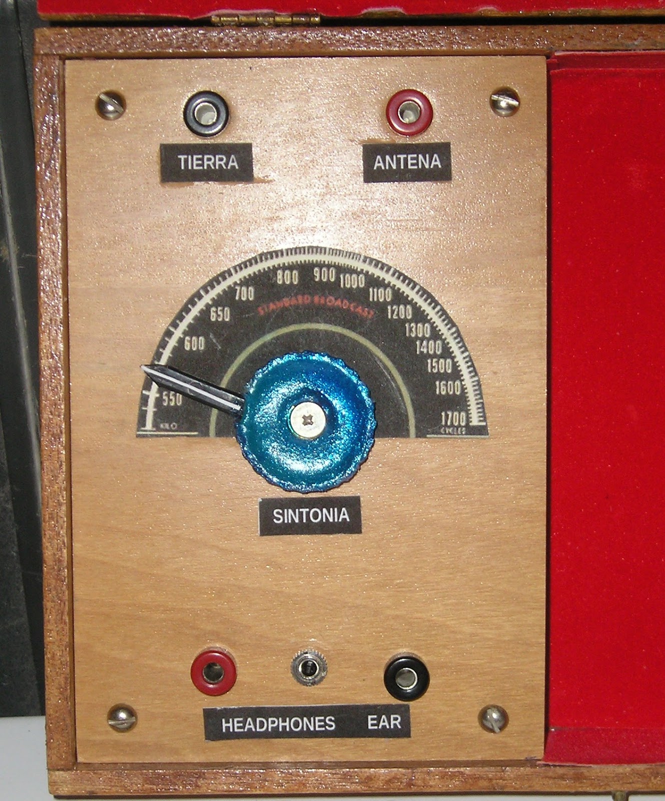 Radio antigua. Radio galena. Poste à galène. crystal radio. Radio