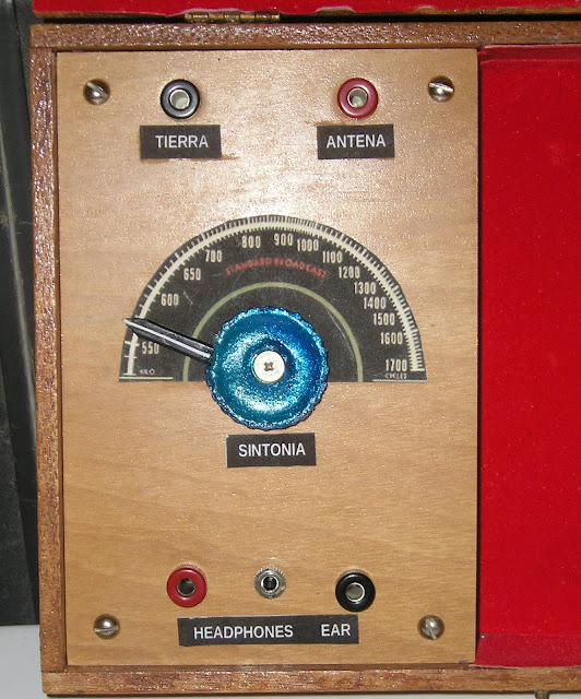 Radio antigua. Radio galena. Poste à galène. crystal radio. Radio