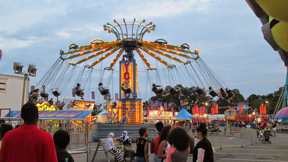 Carnival Chasing Deggeller Attractions at the Fort Bragg Fair