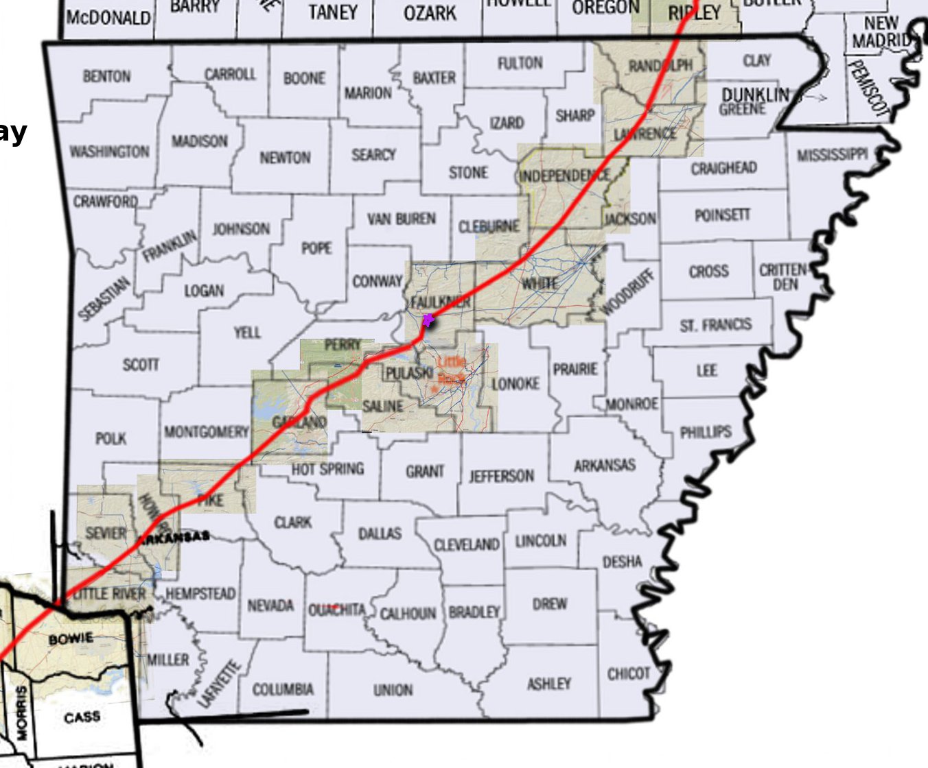 BillHustonBlog Exxon Mobil Pegasus Pipeline Map