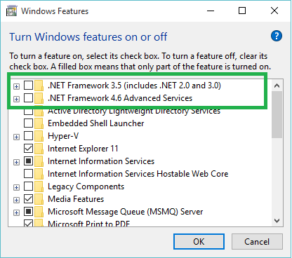Windows .net Feature Features Windows