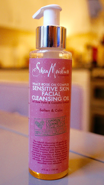 Shea Moisture Peace Rose Oil Complex Sensitive Skin Facial Cleansing Oil
