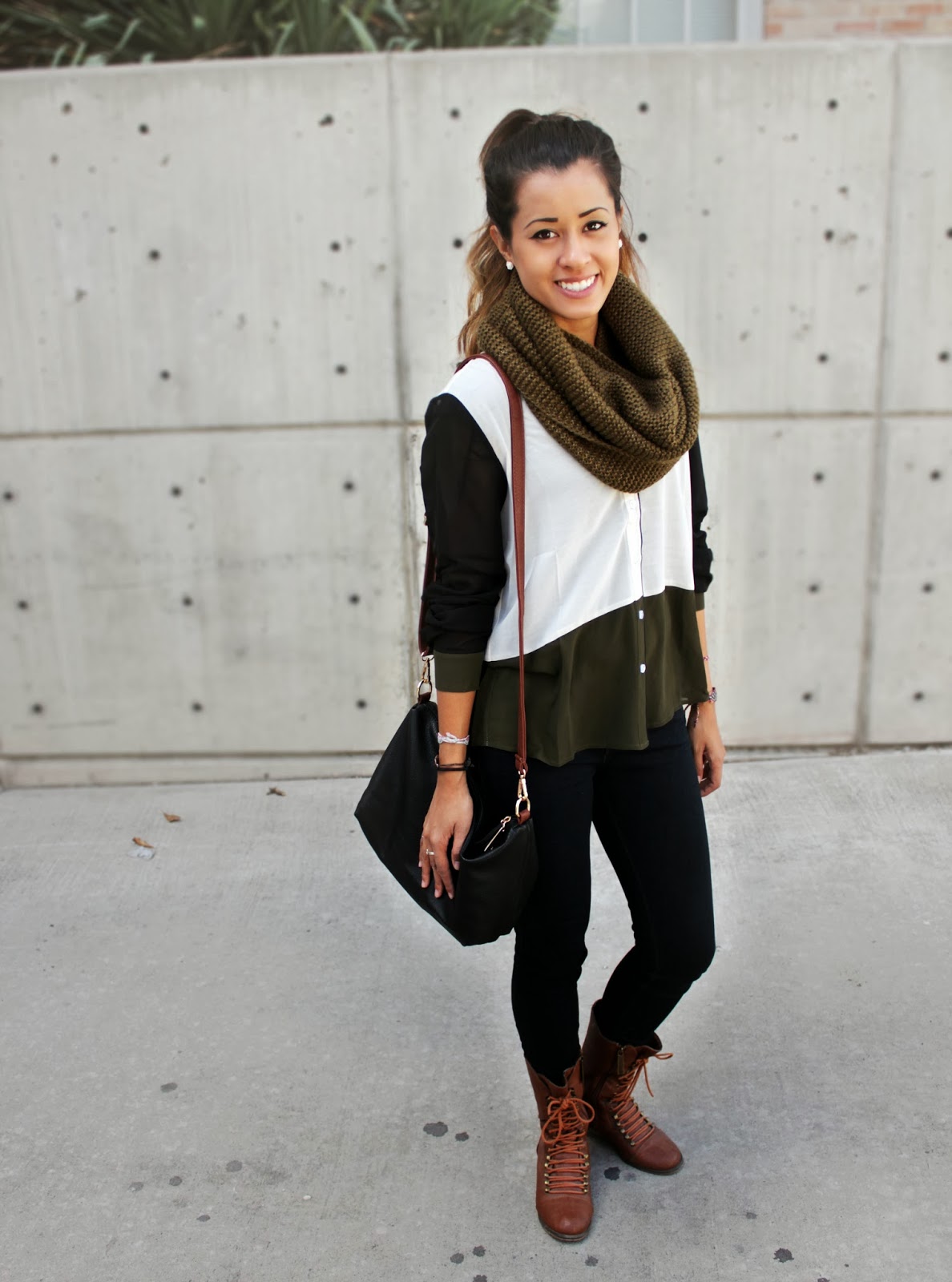AUTEUR ARIEL: FALL in Love with LuLu*s: Color Block Top [DAY look]