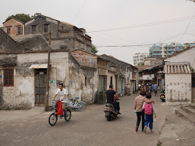 section of Baisha Road in Jiangmen with older buildings