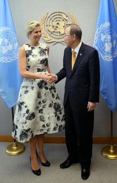 Queen Maxima attended the 68th United Nations General Assembly in New York