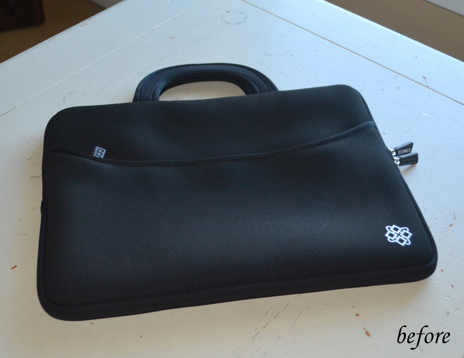 Custom gold foil neoprene laptop case tutorial