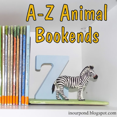A to Z Bookends from In Our Pond   #howisafari