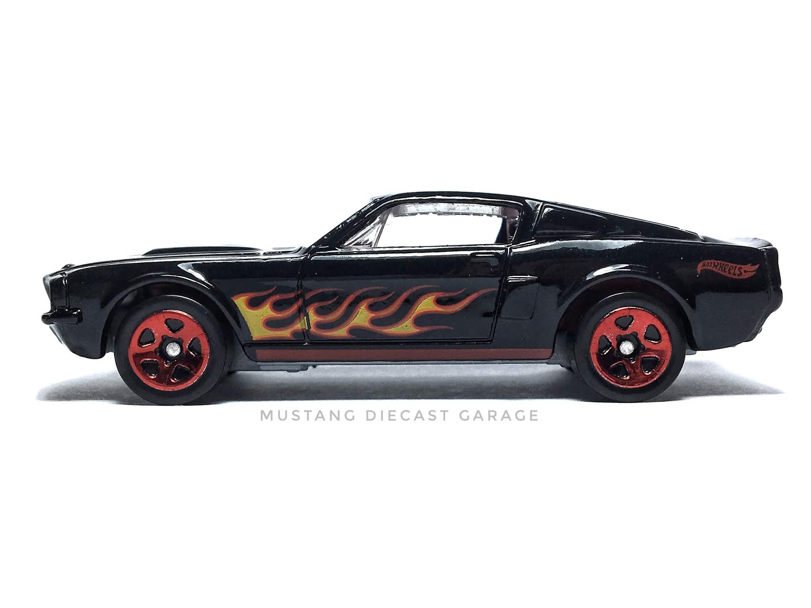 Hot Wheels 67 Shelby Gt500 Series 2017 Hw Flames 5 Pack ส ดำ 1 64