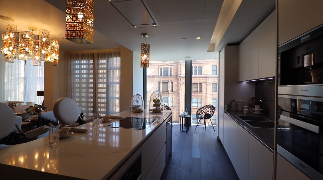 17 Interior Design Photos vs. DAMAC Tower Nine Elms London By Versace Luxury Condo Tour