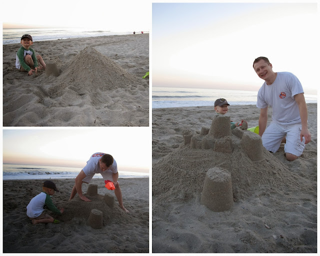 Building in the Sand with Daddy