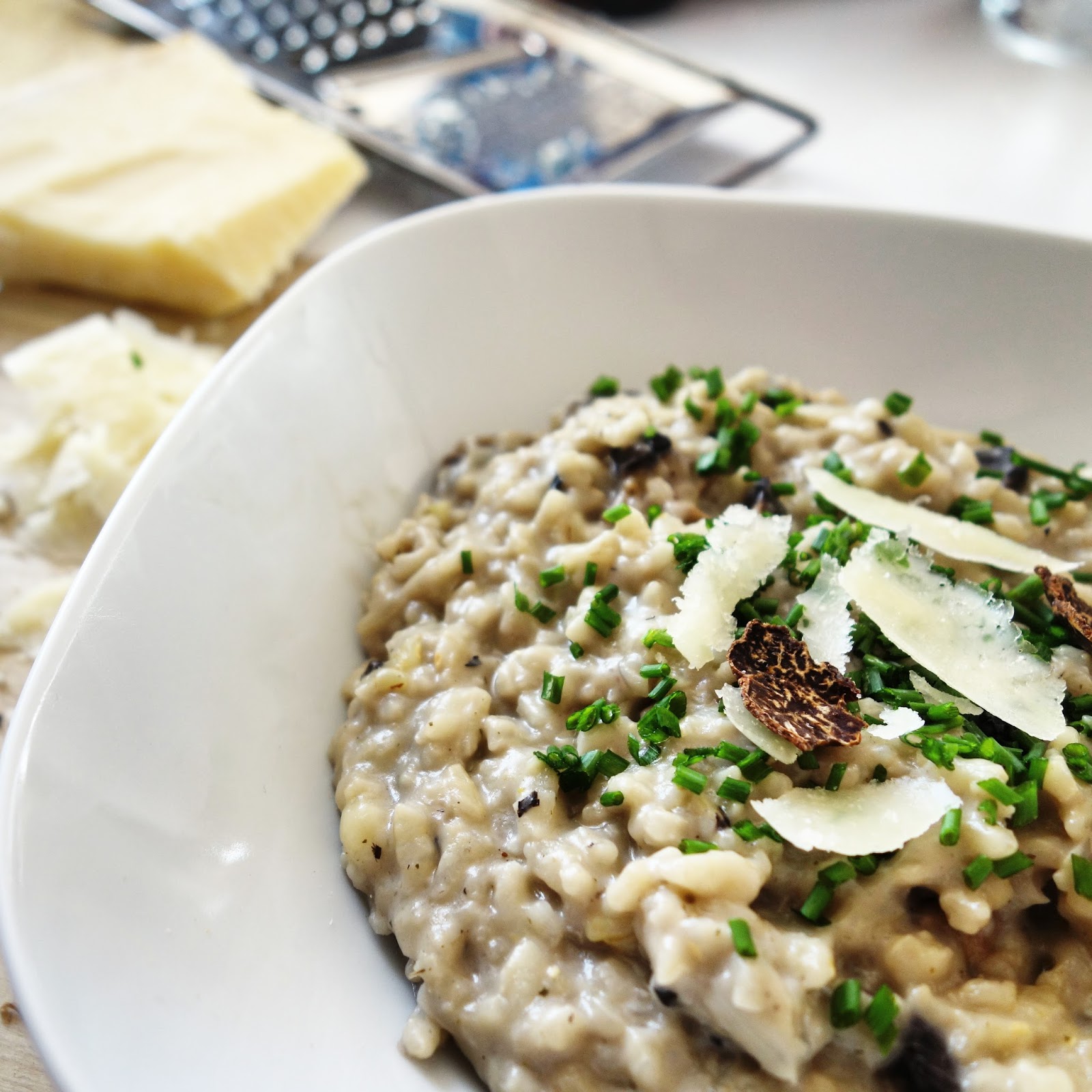 Risotto aux champignons de Paris et à la truffe Yummy & cie
