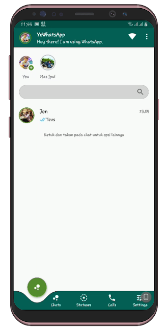 Screenshot Delta WHatsapp Mod Terbaru 2019