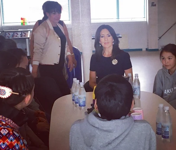 Crown Princess Mary of Denmark met with members of Children's Council (NAKUUSAs ) and Blue Cross