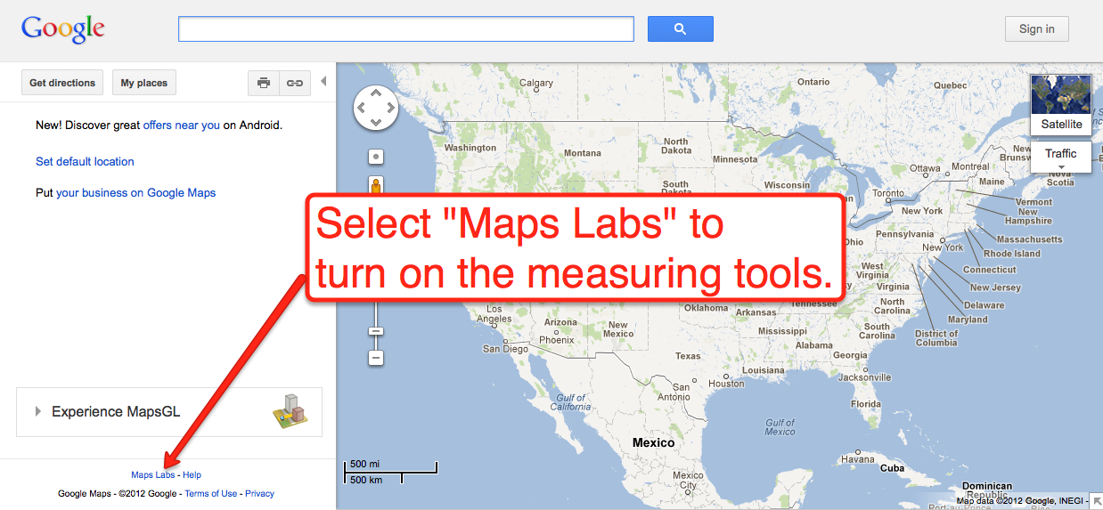 Free Technology for Teachers: Geeky Measurements and Math in Google Maps
