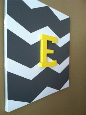 First Grade Frenzy: Chevron Wall Art Tutorial