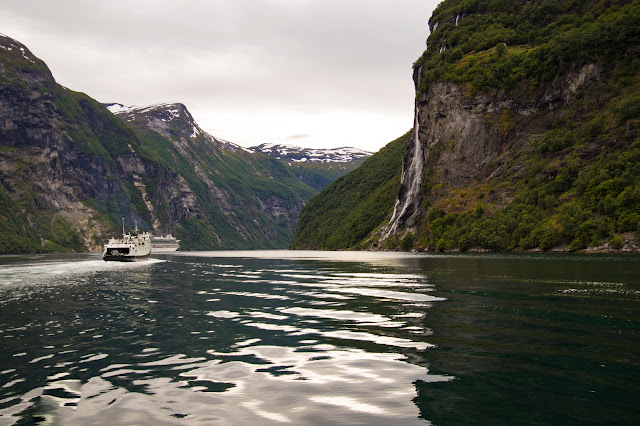 Cascata delle sette sorelle-Crociera da Geiranger sul Geirangerfjord