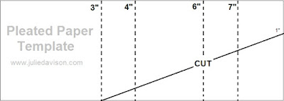 VIDEO & PDF Tutorial: Pleated Paper Fold Technique (aka Drapery Fold, Curtain Fold) www.juliedavison.com