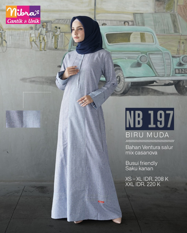 baju gamis nibras nb 197 baju gamis nibras nb 197