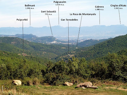 Panoràmica de la vall de Muntanyola des de Garfís