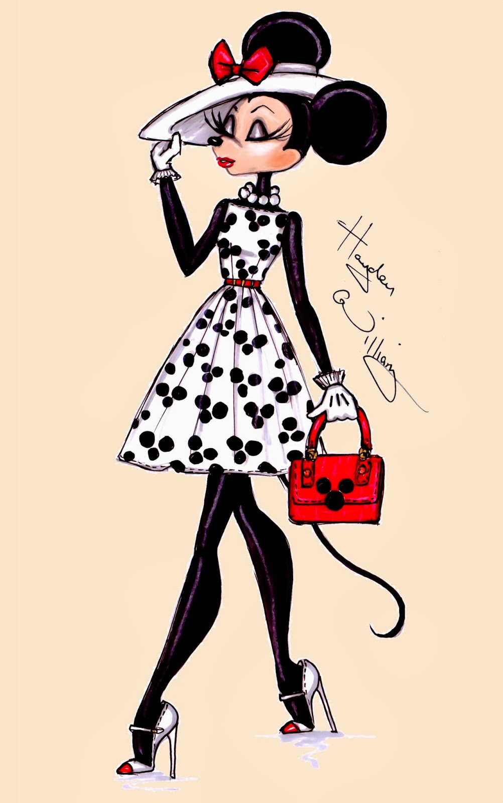 Hayden Williams Fashion Illustrations The Minnie Mouse Collection By