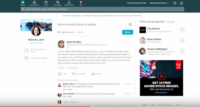 LinkedIn Desktop Redesign Makes Social-Friendly With Chatbots
