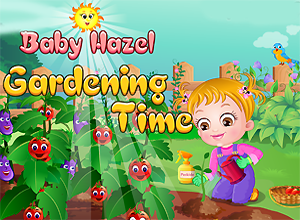 Baby Hazel Gardening Time