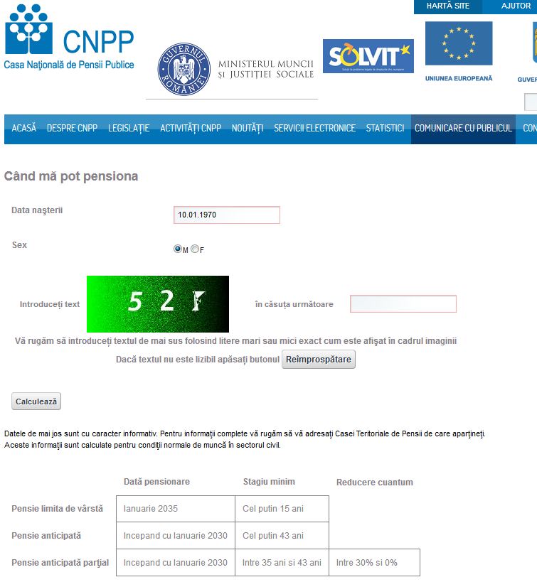 Calculator pensie 2019 Afla online data la care te poti pensiona