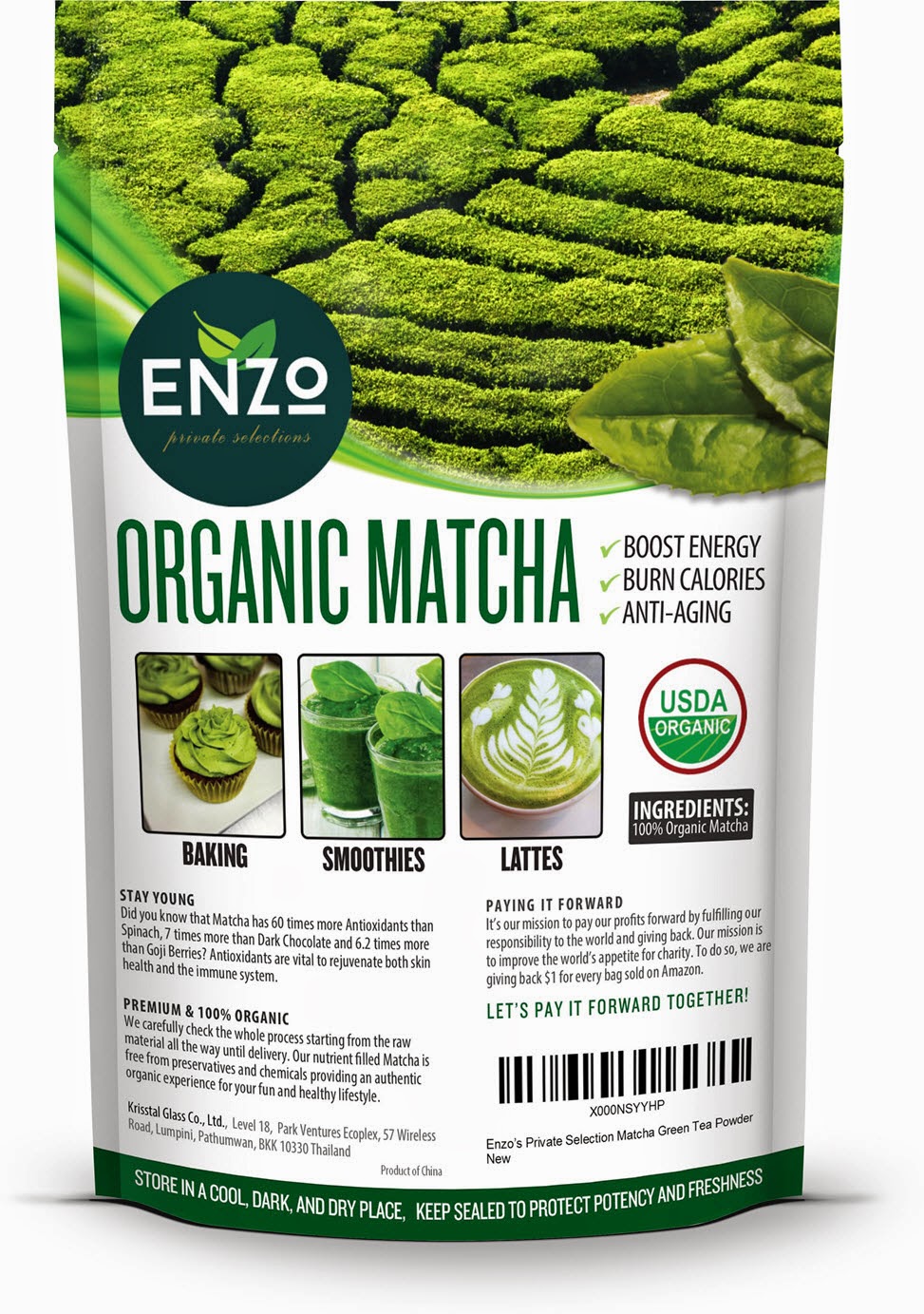 Simple Savings Enzo's 100 Organic Green Tea Powder ( Matcha ) Review