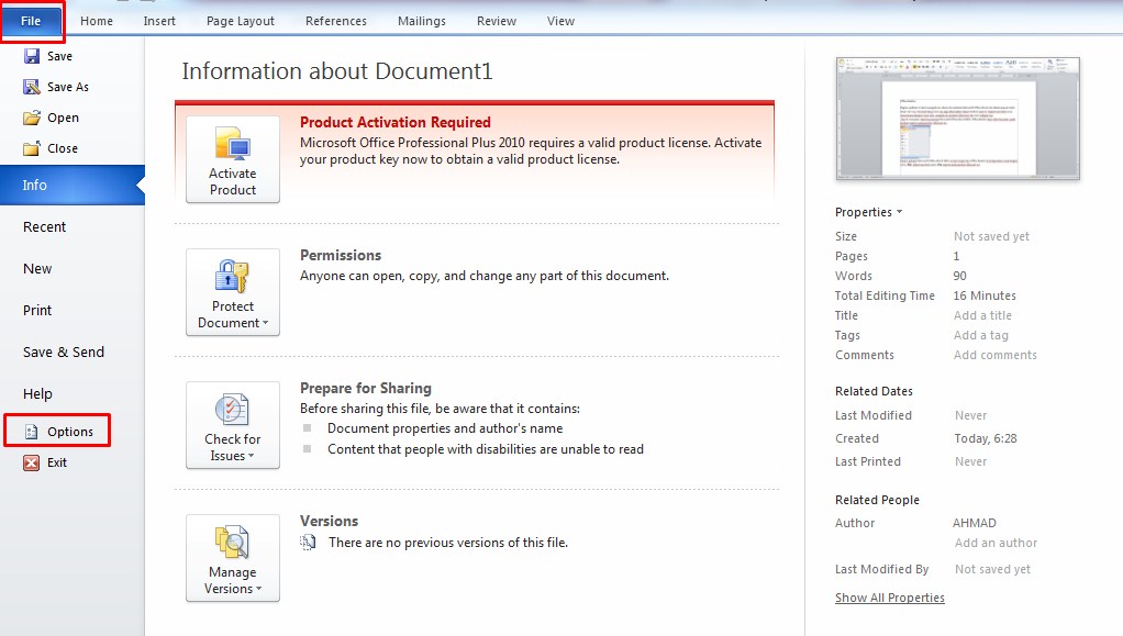 Mengenal Office Button ILMU KOMPUTER