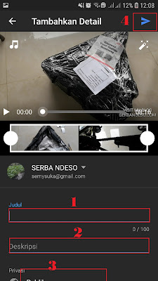 Cara Upload Video Youtube Pakai HP Android Cara Upload Video Youtube Pakai HP Android