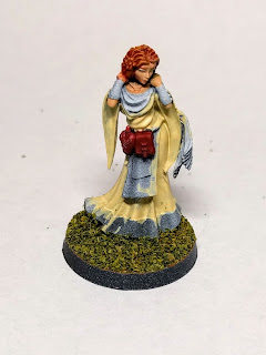 Darkening the skin, hair colored Started making some progress on the hair and details.