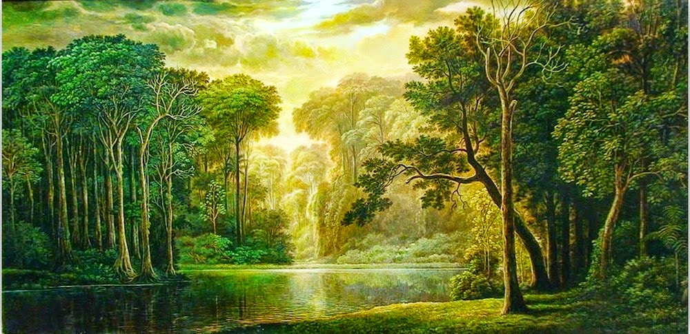 paisajes-naturales-cuadros-realistas pinturas-al-oleo-de-paisajes-naturales