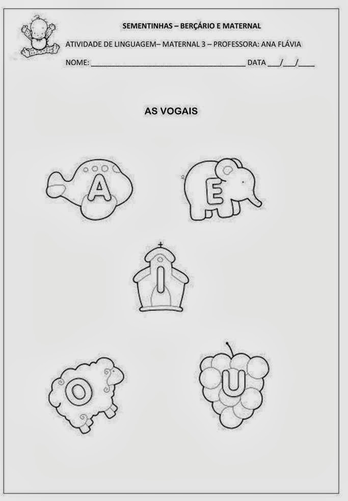 Atividades Vogais: Maternal