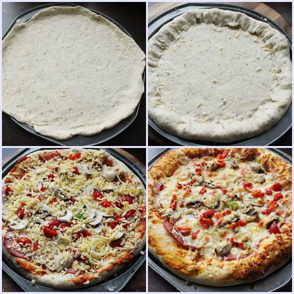 PIZZA Z SEREM W BRZEGACH JAK PIZZA HUT + FILMIK Kulinarne Fantazje