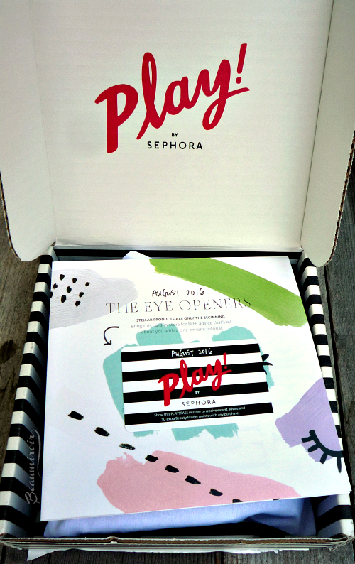 Sephora Play! subscription box August 2016: the Eye Openers