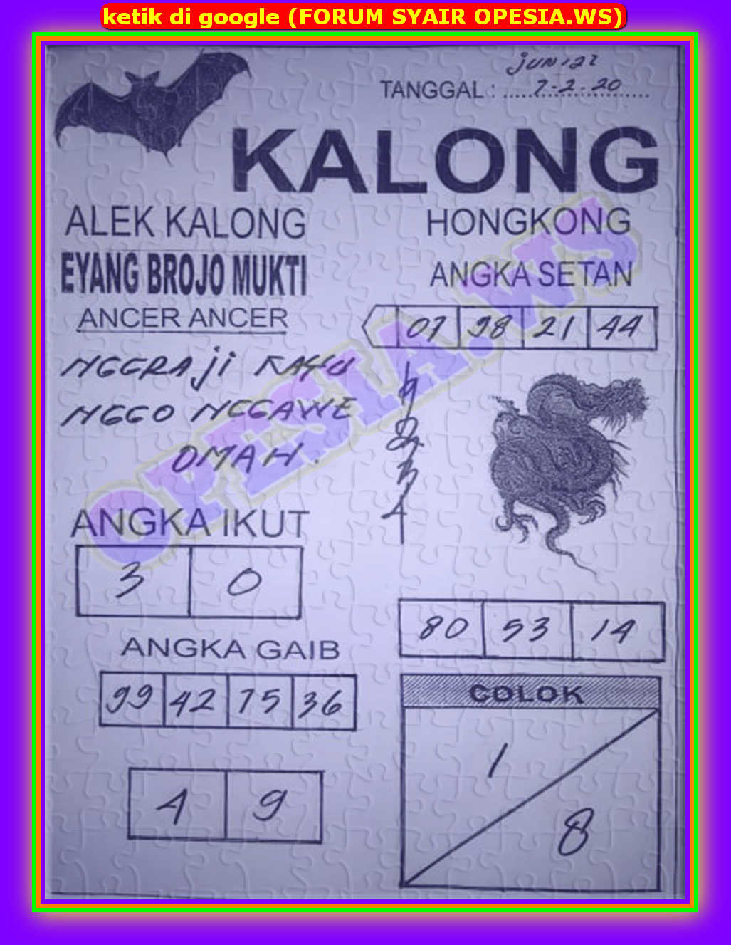 1 New Message Kode Syair Hongkong 7 Februari 2020 Forum Syair Togel Hongkong Singapura Sydney 1 New Message Kode Syair Hongkong 7 Februari 2020 Forum Syair Togel Hongkong Singapura Sydney