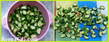 करेले का अचार - अचारी करेला - Bitter Gourd Pickle Recipe