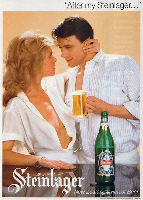 sexist steinlager advertising from the 1980s