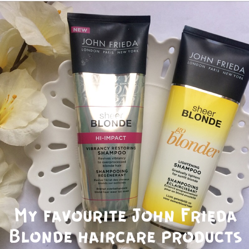My Favourite John Frieda Blonde Haircare Products